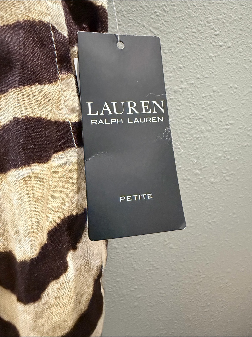 Ralph Lauren Zebra-Print Wide Leg Pants in Black & Cream - Picture 3 of 5
